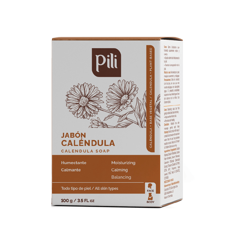 JABON EN BARRA DE CALENDULA 100G - PILI