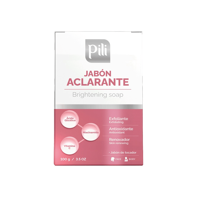 JABON EN BARRA ACLARANTE 100G - PILI