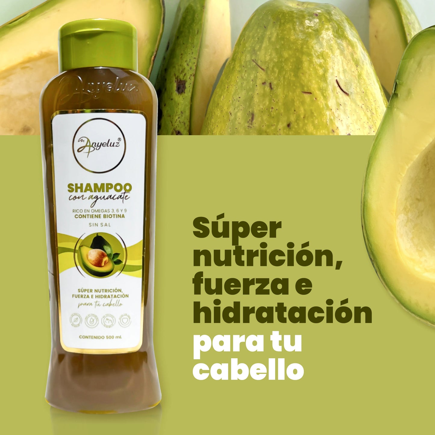 Shampoo de Aguacate - Anyeluz