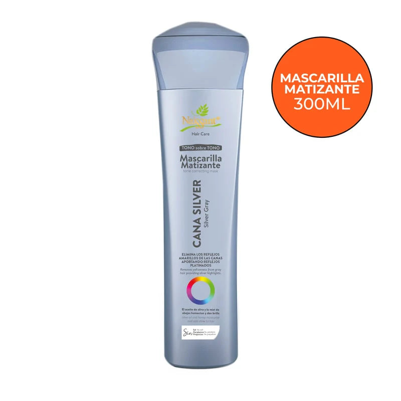 MASCARILLA MATIZANTE CANAS SILVER 300 ML - NAISSANT