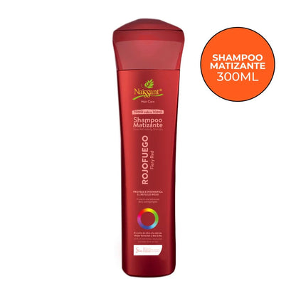 SHAMPOO MATIZANTE ROJO FUEGO 300 ML - NAISSANT